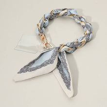 Load image into Gallery viewer, Patterned Fabric Scarf Chain Phone Holder Bracelet Wristlet Strap
