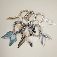 Load image into Gallery viewer, Patterned Fabric Scarf Chain Phone Holder Bracelet Wristlet Strap