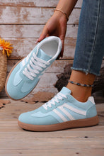 Load image into Gallery viewer, Faux Suede PU Leather Color Block Patchwork Lace-up Shoes