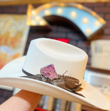 Load image into Gallery viewer, Purple Hematite Color Soldered Hat Pin Western Hat Bar
