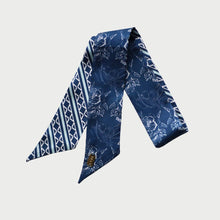 Load image into Gallery viewer, Southwest Navy Cowgirl Lil Twilly Scarf 33" | Wrist Scarf
