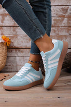 Load image into Gallery viewer, Faux Suede PU Leather Color Block Patchwork Lace-up Shoes