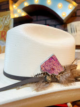 Load image into Gallery viewer, Purple Hematite Color Soldered Hat Pin Western Hat Bar