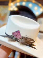 Load image into Gallery viewer, Purple Hematite Color Soldered Hat Pin Western Hat Bar