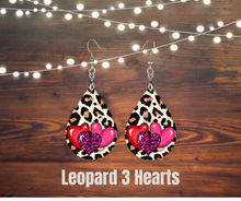 Load image into Gallery viewer, Earrings, Wood teardrops