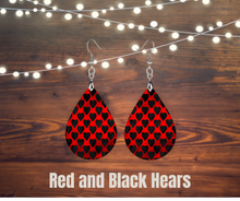 Load image into Gallery viewer, Earrings, Wood teardrops