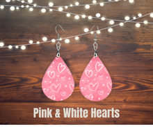 Load image into Gallery viewer, Earrings, Wood teardrops