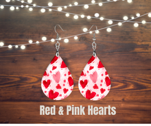 Load image into Gallery viewer, Earrings, Wood teardrops
