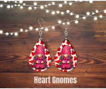 Load image into Gallery viewer, Earrings, Wood teardrops