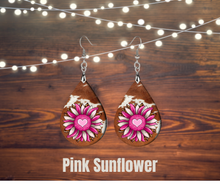 Load image into Gallery viewer, Earrings, Wood teardrops