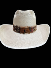 Load image into Gallery viewer, Feather hat band with strap
