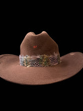 Load image into Gallery viewer, Feather hat band with strap
