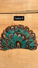 Load image into Gallery viewer, IRON ON FEATHER FANS FOR TRUCKER HATS AND COWBOY HATS

