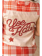 Load image into Gallery viewer, Yee-Haw Red Plaid Sleeveless Button-Up - It Sparkles!
