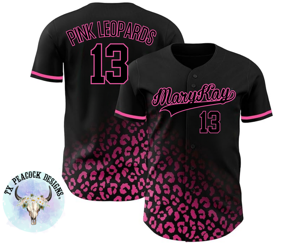 Custom Baseball Jerseys - Cassie Leopard