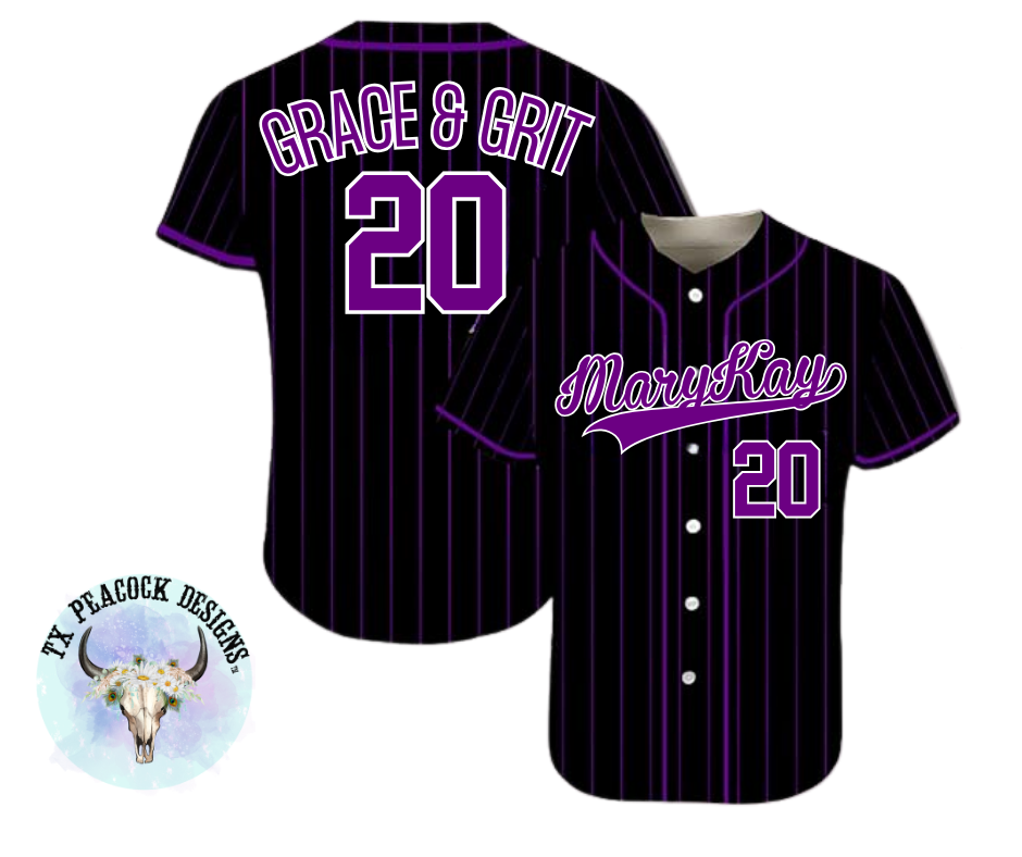 Custom Baseball Jerseys - Crystal Cloud (Grace & Grit)