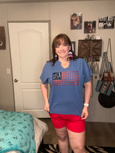 Load image into Gallery viewer, USA Glitter Flag Shirt
