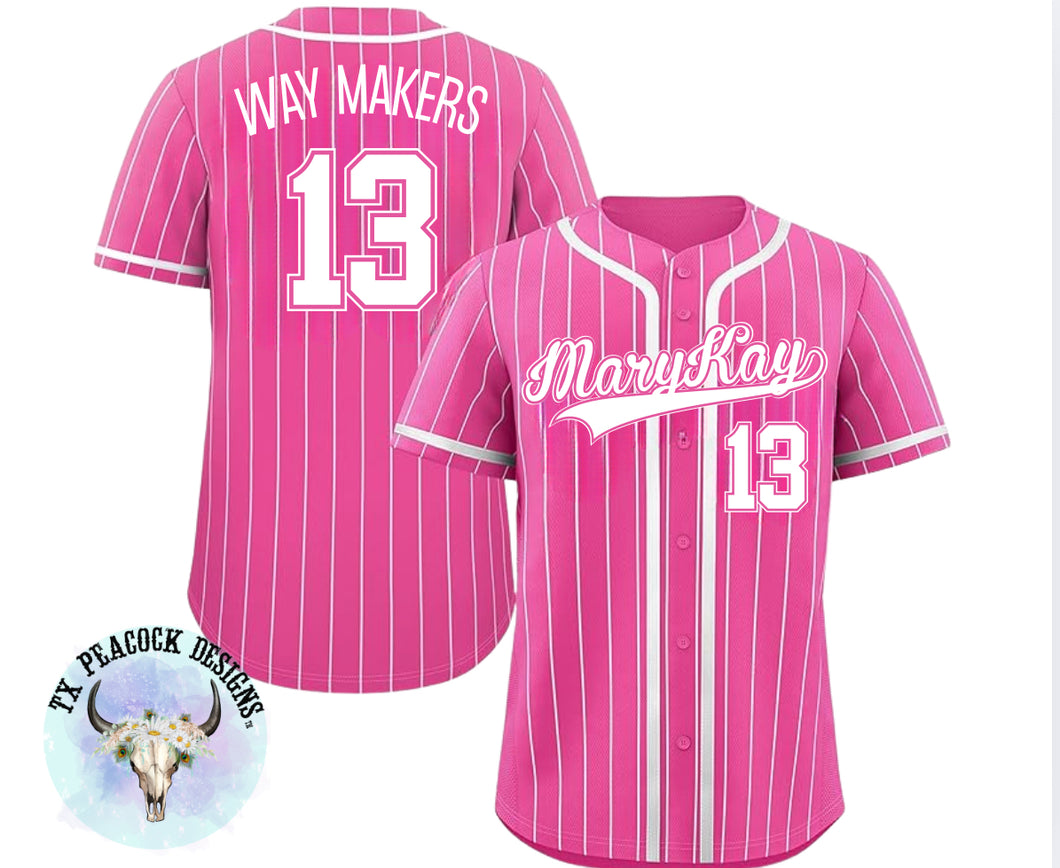 Custom Baseball Jerseys - Vanessa (Way Makers)
