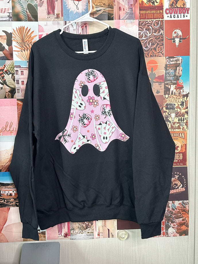 Pink Ghost Sweatshirt