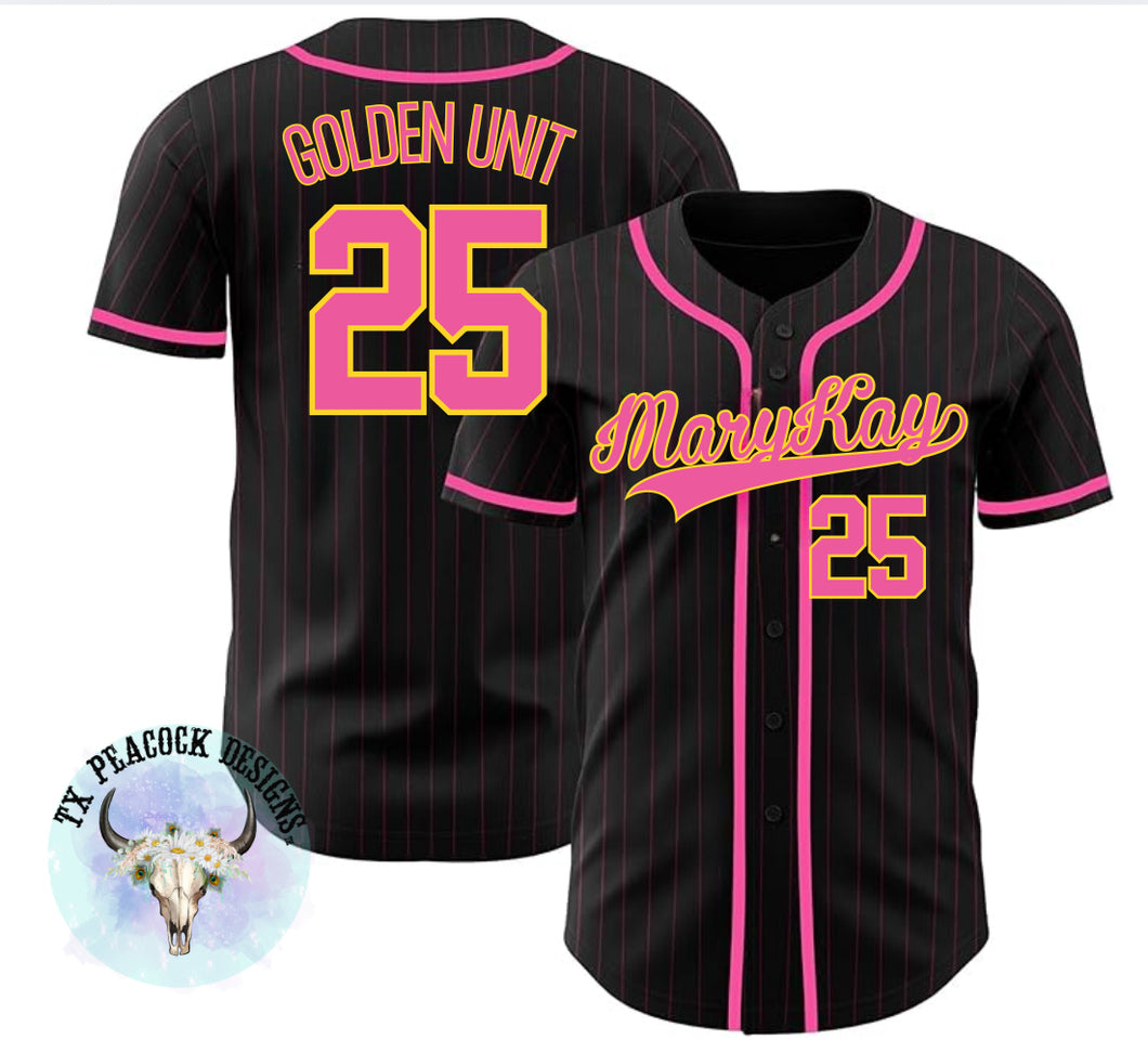 Custom Baseball Jerseys - Tiffany G (Golden Unit)