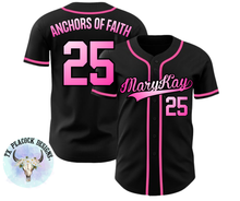 Load image into Gallery viewer, Custom Baseball Jerseys - Jessica D (Anchors of Faith)

