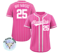Load image into Gallery viewer, Custom Baseball Jerseys &amp; Shirts - Vanessa M(Way Makers)

