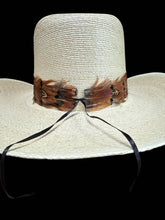 Load image into Gallery viewer, Feather hat band with strap
