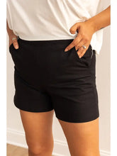 Load image into Gallery viewer, Linen Shorts - Black
