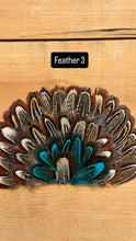 Load image into Gallery viewer, IRON ON FEATHER FANS FOR TRUCKER HATS AND COWBOY HATS
