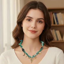 Load image into Gallery viewer, Western Steer Head Cowboy Boot Horseshoe Cross Heart Charm Station Fabric Bandana Scarf Necklace
