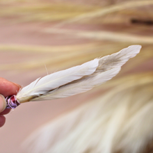 Load image into Gallery viewer, Handwrapped Natural Duck Cochette Mini Feather Pick
