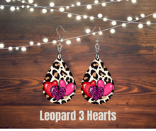 Load image into Gallery viewer, Earrings, Wood teardrops
