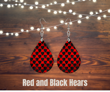 Load image into Gallery viewer, Earrings, Wood teardrops
