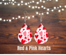 Load image into Gallery viewer, Earrings, Wood teardrops
