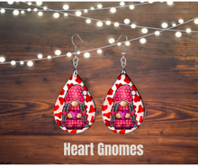 Load image into Gallery viewer, Earrings, Wood teardrops
