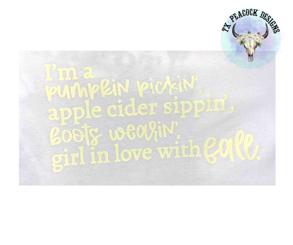 I'm a . . . girl in love with fall