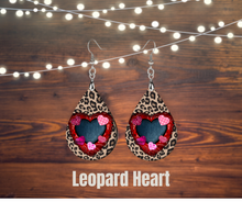 Load image into Gallery viewer, Earrings, Wood teardrops
