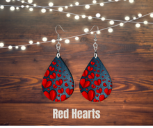 Load image into Gallery viewer, Earrings, Wood teardrops
