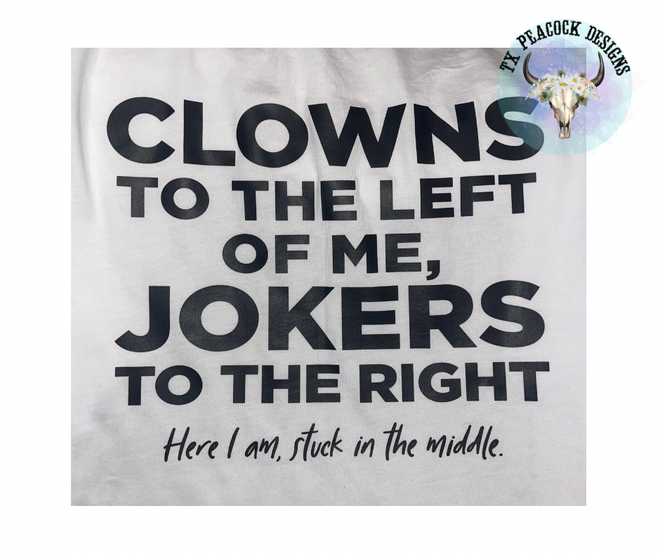 Clowns to the Left of Me, Jokers to the Right...